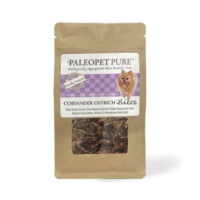 PaleoPet Pure Coriander Ostrich Bites - 100g