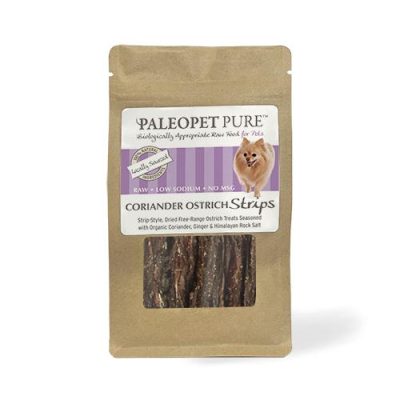 PaleoPet Pure Coriander Ostrich Strips - 100g