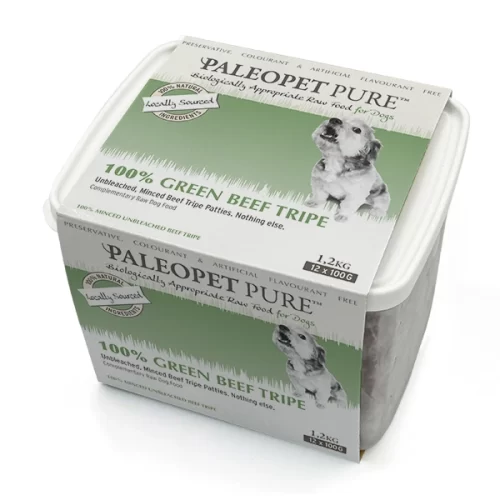 PaleoPet Pure 100% Green Beef Tripe Patties