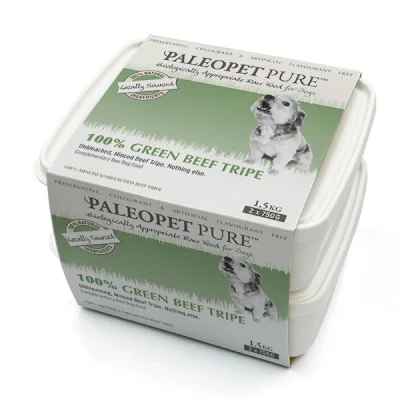 PaleoPet Pure 100% Green Beef Tripe 2 x 750g