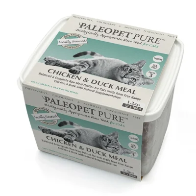 PaleoPet Pure Cat Chicken & Duck Meal Patties