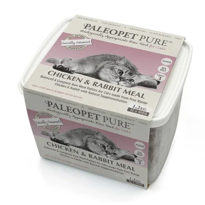 PaleoPet Pure Cat Chicken & Rabbit Meal Patties
