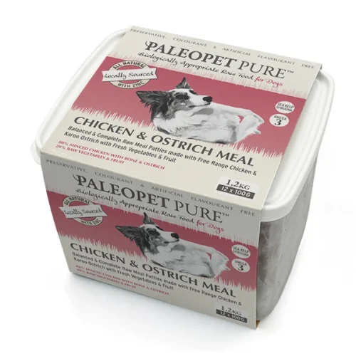 PaleoPet Pure Chicken & Ostrich Meal Patties