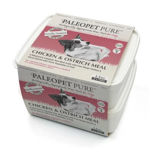 PaleoPet Pure Chicken & Ostrich Meal 2 x 750g